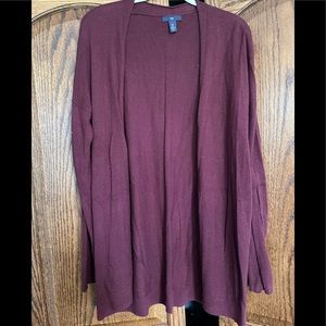 Gap long cardigan, Burgundy size L